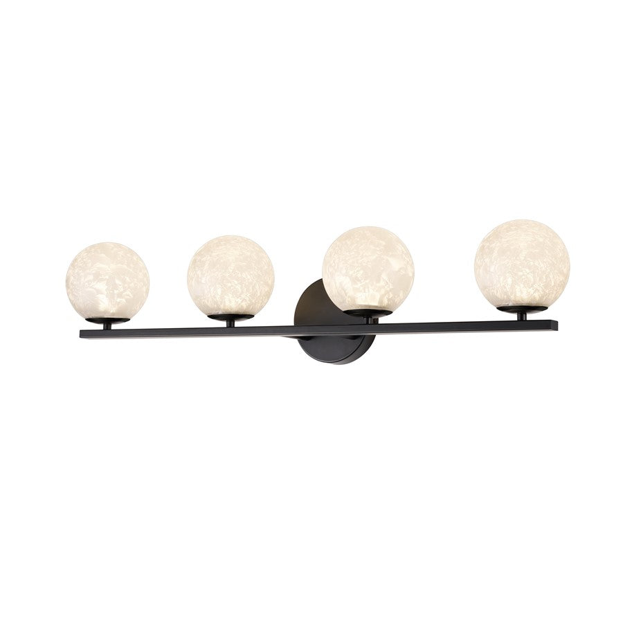 Artcraft Forma 4Lt LED Wall Sconce, Black/Ice