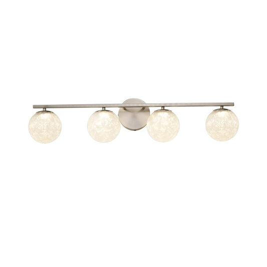 Artcraft Forma 4Lt LED Wall Sconce, Brushed Nickel/Ice - AC6964BN