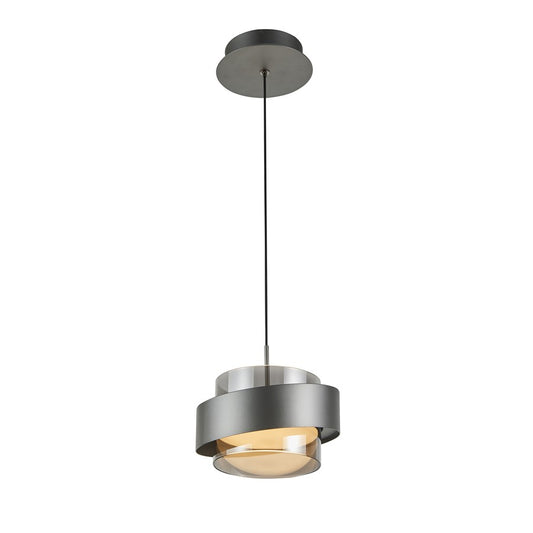 Artcraft Axis 1Lt LED Pendant, Graphite/Smoke/Graphite - AC6980GR