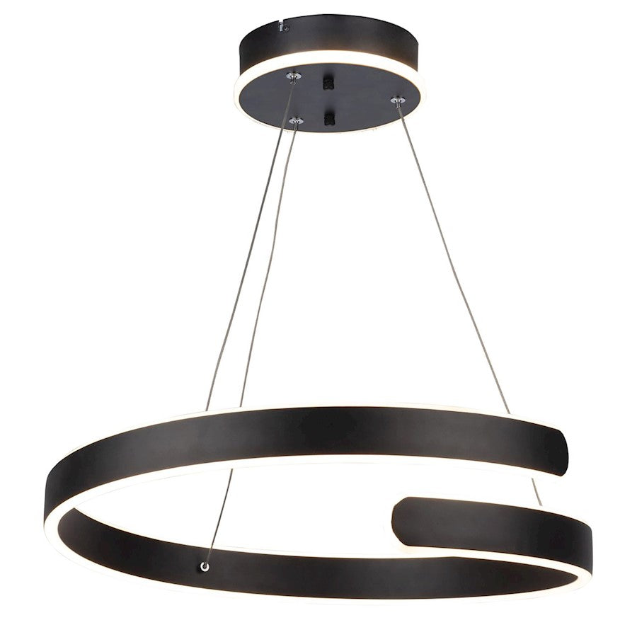 Sirius Integrated LED Chandelier, Black