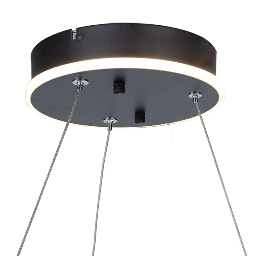 Sirius Integrated LED Chandelier, Black