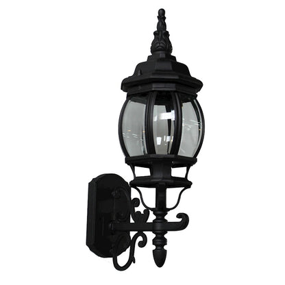 Artcraft Classico 20in 1-Light Outdoor Wall Sconce | European Rust Cast Aluminum and Clear Glass | Entryway & Patio | 6 x 9 x 20 in | Model AC8090RU