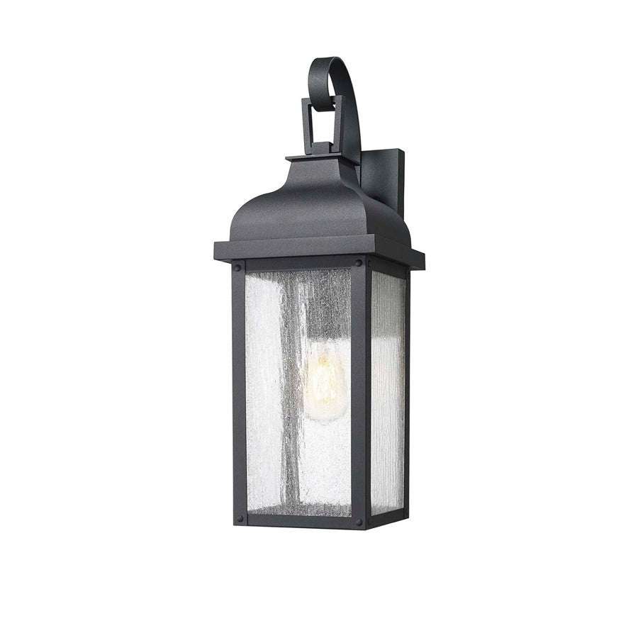 Artcraft Madrid 1 Light 18" Outdoor Wall Sconce, Black - AC8180BK