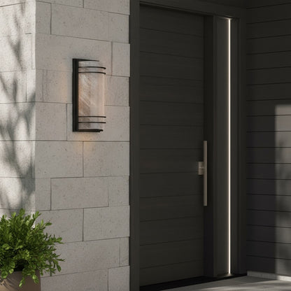 Artcraft Keswick 1 Light Outdoor Wall Sconce, Black