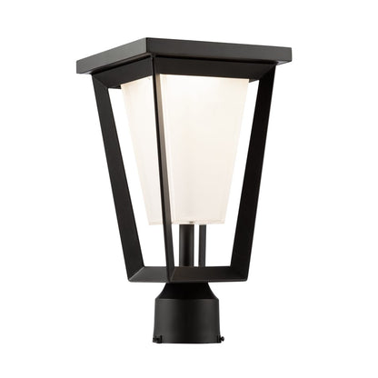 Artcraft Waterbury 12W LED Outdoor Lantern Black/Frosted