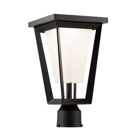 Artcraft Waterbury 12W LED Outdoor Lantern Black/Frosted