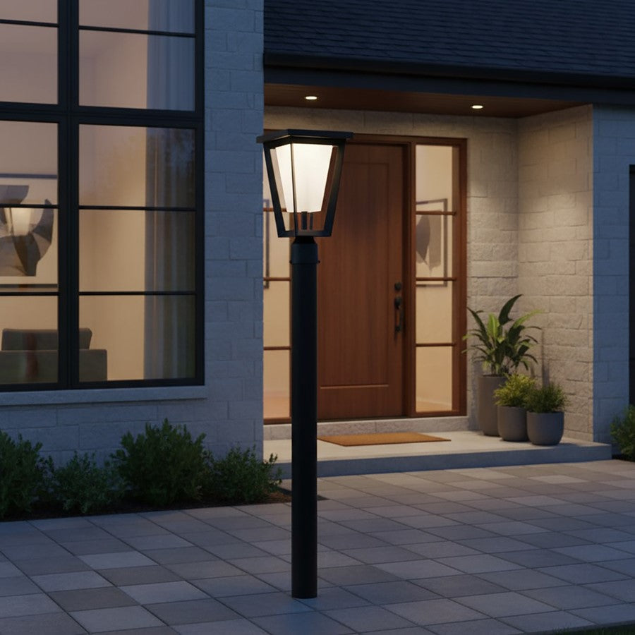 Artcraft Waterbury 12W LED Outdoor Lantern Black/Frosted