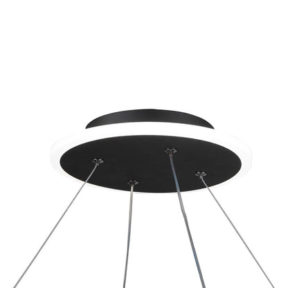 Lazio Integrated LED Chandelier, Black