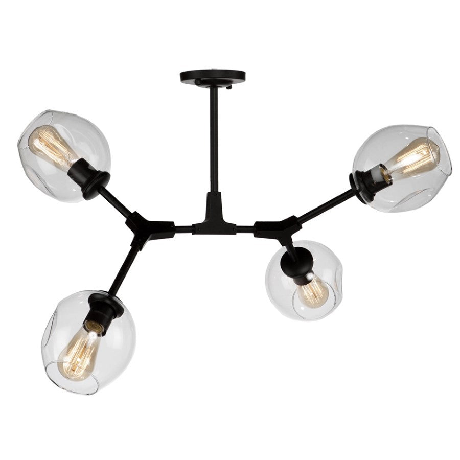 Artcraft Organic 4 Light 23" SemiFlush Mount