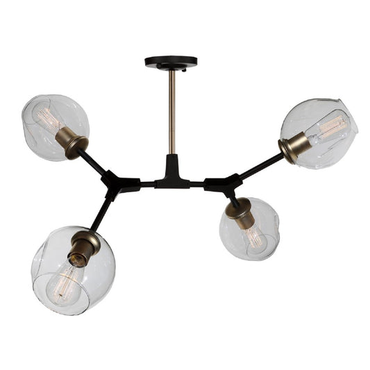 Artcraft Organic 4 Light 23" SemiFlush Mount