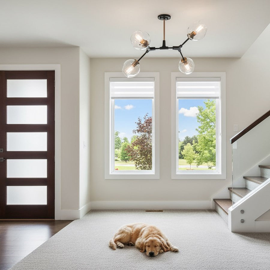 Artcraft Organic 4 Light 23" SemiFlush Mount