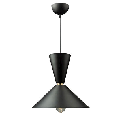 1 Light Pendant, Matte Black