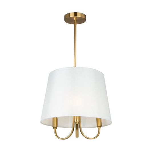 3 Light Pendant, White