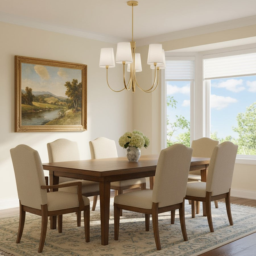 Rhythm Chandelier, White