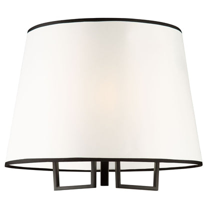 Artcraft Coco 3 Light Semi-Flush Mount, Black/Gold/White