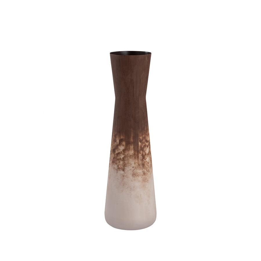 Atlas Lighting Adler 22in Rust Metal Vase | Transitional Sculpture | Living Room & Entryway Decor | 6.5 x 6.5 x 22.25 in | Model AC11012-01