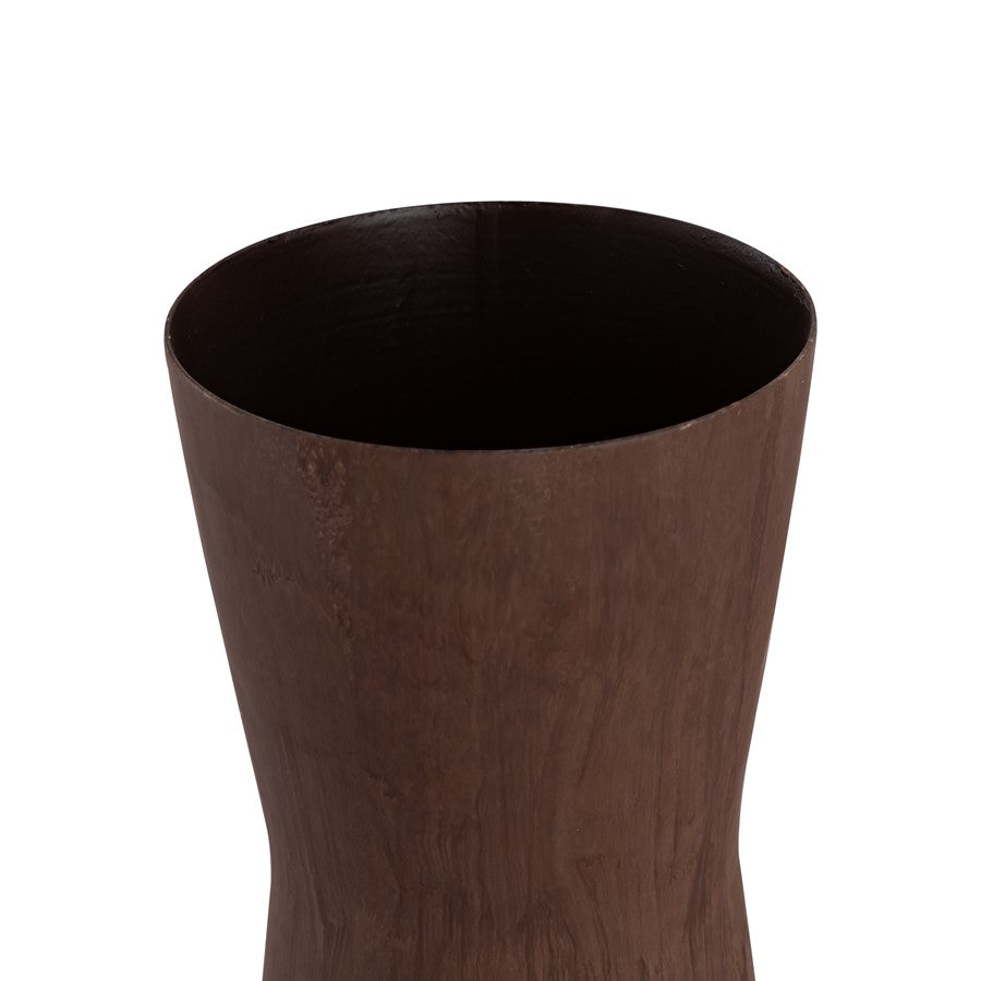 Atlas Lighting Adler 22in Rust Metal Vase | Transitional Sculpture | Living Room & Entryway Decor | 6.5 x 6.5 x 22.25 in | Model AC11012-01