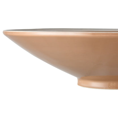 Atlas Lighting Aidy Bowl Set of 2 | Glazed Terracotta Earthenware with White Geometric Pattern | Kitchen & Dining Room Decor | Model AC11017-01S