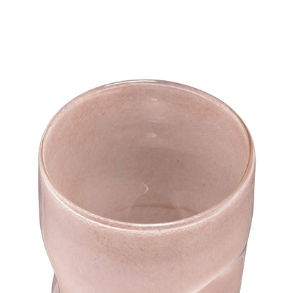 Atlas Lighting Alina Small Vase | Light Pink Glass | Fresh Flowers & Modern Sculpture | 6.25 x 6 x 8 in | Model AC11024-01