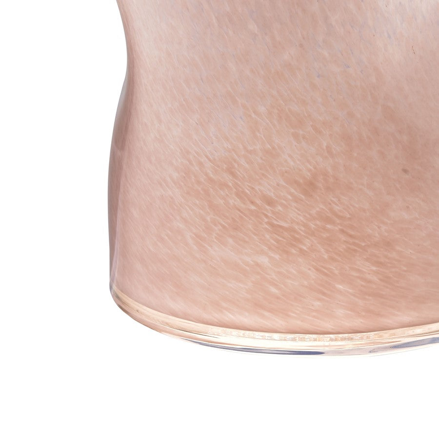 Atlas Lighting Alina Small Vase | Light Pink Glass | Fresh Flowers & Modern Sculpture | 6.25 x 6 x 8 in | Model AC11024-01