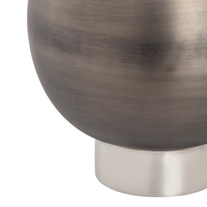 Atlas Lighting Allred 26in Brushed Gunmetal Metal Vase | Two-Tone Modern Sculpture | Living Room & Entryway Decor | Model AC11026-01