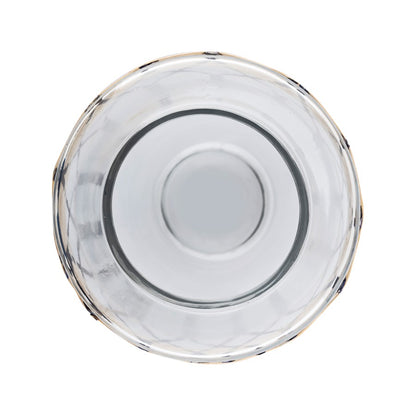 Atlas Lighting Alys Small Vase | Natural Rattan and Clear Glass | Coastal Living Room & Entryway Decor | 10 x 10 x 9.75 in | Model AC11030-01