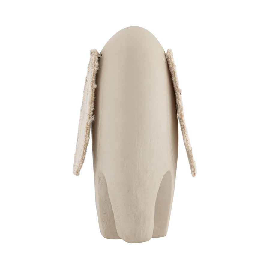 Atlas Lighting Amigo Elephant Object | Matte Beige Composite and Cream Fabric | Modern Living Room & Office Decor | Model AC11031-01