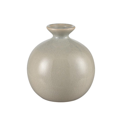 Atlas Lighting Andra Vase Set of 3 | Light Blue & Gray Crackle Glaze Earthenware | Modern Living Room & Shelf Decor | Model AC11036-01S