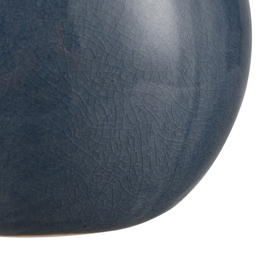 Atlas Lighting Andra Vase Set of 3 | Light Blue & Gray Crackle Glaze Earthenware | Modern Living Room & Shelf Decor | Model AC11036-01S