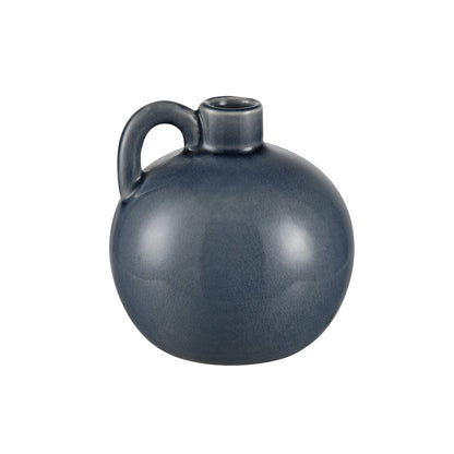 Atlas Lighting Andra Vase Set of 3 | Light Blue & Gray Crackle Glaze Earthenware | Modern Living Room & Shelf Decor | Model AC11036-01S