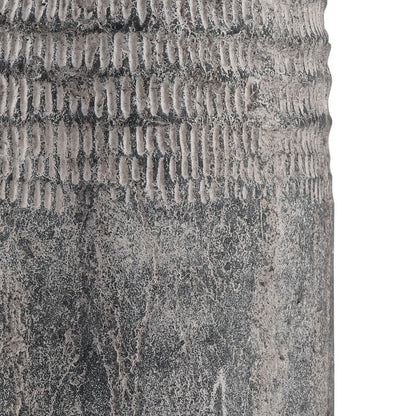 Atlas Lighting Ashe Large Vase | Antique Dark Gray Earthenware | Living Room & Entryway Decor | 6.75 x 6.75 x 15.5 in | Model AC11057-02