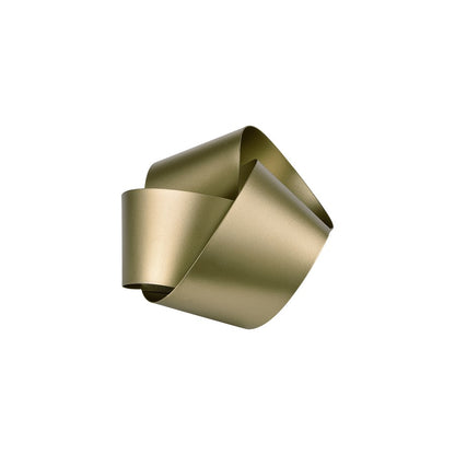 Atlas Lighting Bayer Small Object | Matte Gold Metal Ribbon Knot | Shelf & Tabletop Decor | 7 x 5.25 x 4.75 in | Model AC11078-01