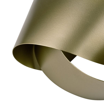 Atlas Lighting Bayer Large Object | Matte Gold Metal Ribbon Knot | Statement Shelf & Table Decor | 10 x 6.75 x 7.6 in | Model AC11078-02