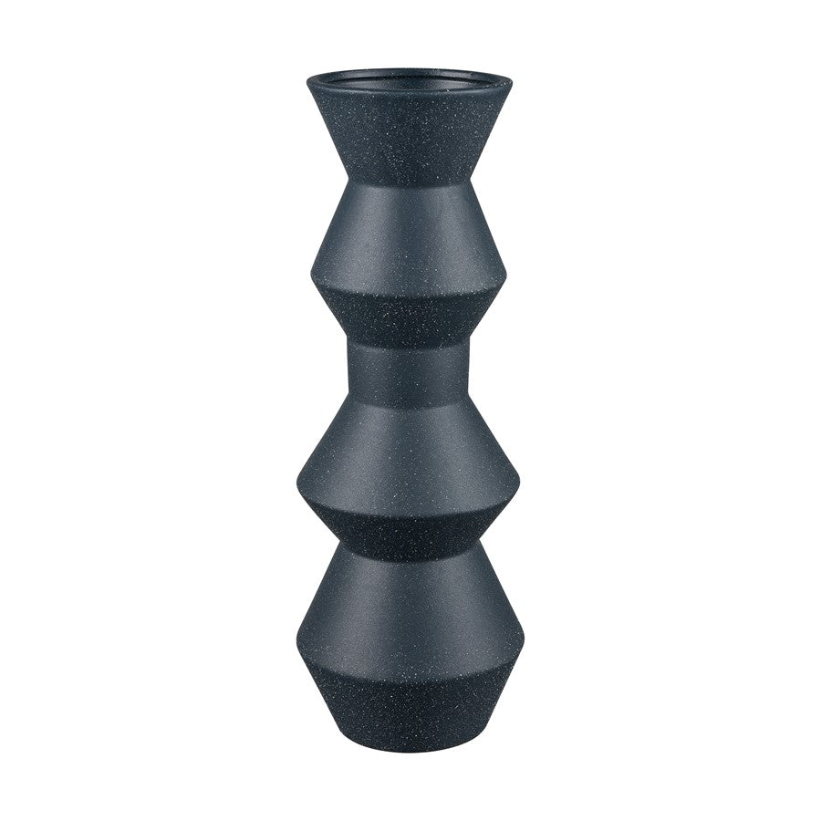 Atlas Lighting Belen Extra Large Vase | Navy Matte Earthenware | Modern & Contemporary Decor | 19in H | Model AC11083-01