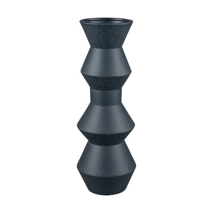 Atlas Lighting Belen Extra Large Vase | Navy Matte Earthenware | Modern & Contemporary Decor | 19in H | Model AC11083-01