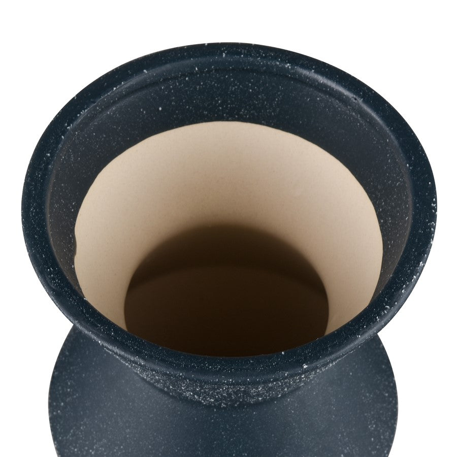 Atlas Lighting Belen Extra Large Vase | Navy Matte Earthenware | Modern & Contemporary Decor | 19in H | Model AC11083-01