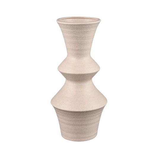 Atlas Lighting Belen Large Vase | Cream Matte Earthenware | Modern & Contemporary Decor | 15in H | Model AC11084-01