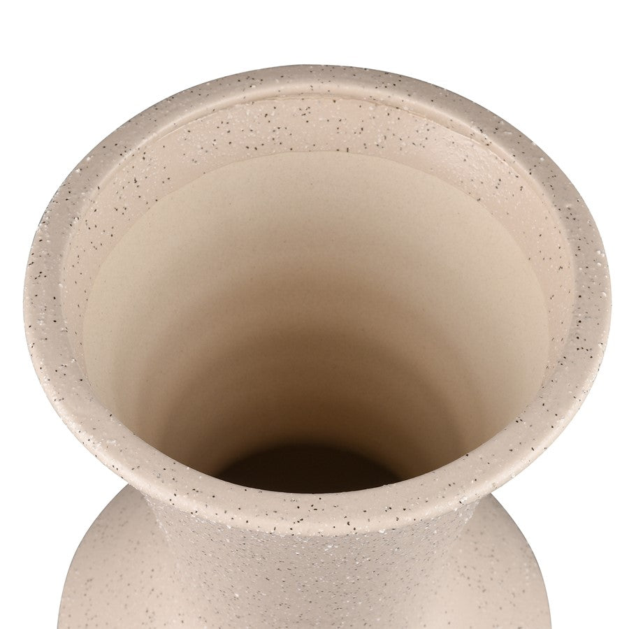 Atlas Lighting Belen Large Vase | Cream Matte Earthenware | Modern & Contemporary Decor | 15in H | Model AC11084-01