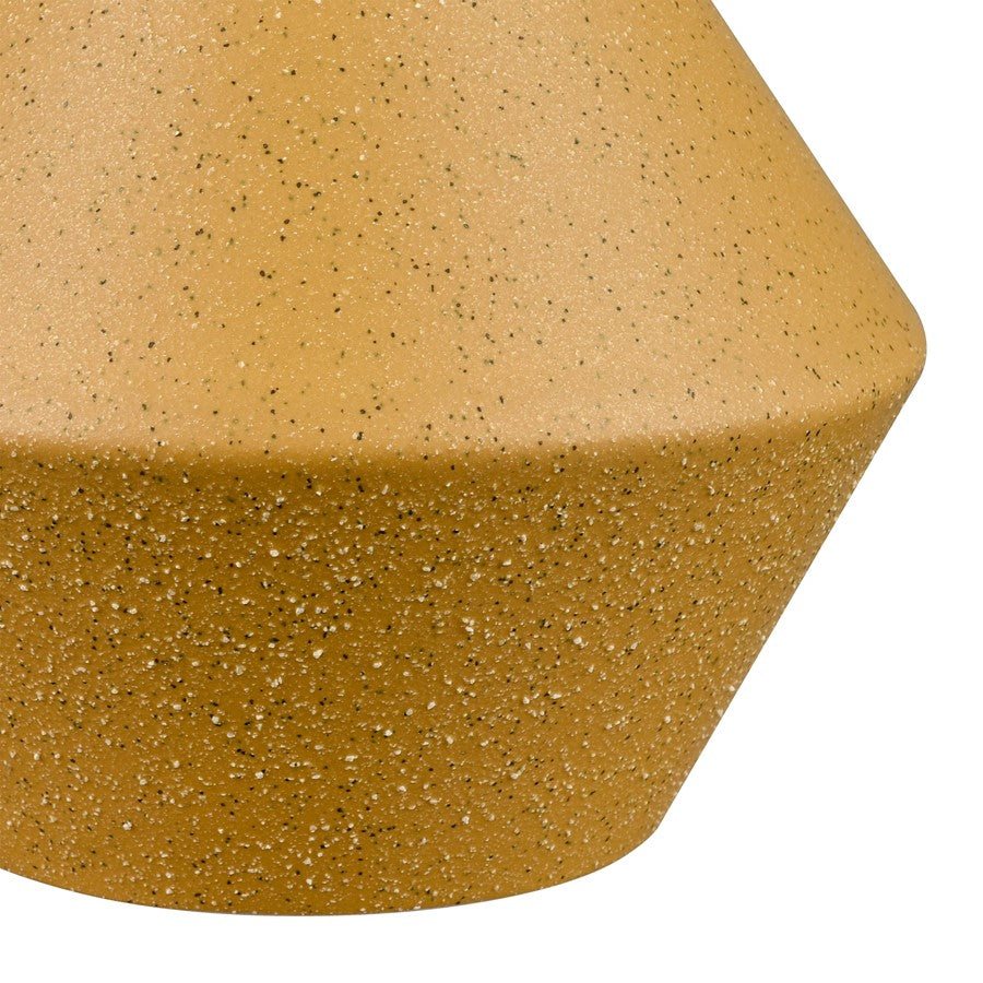 Atlas Lighting Belen Small Vase | Yellow Earthenware Modern Sculpture | Living Room & Shelf Decor | 6.25 x 6.25 x 12 in | Model AC11086-01