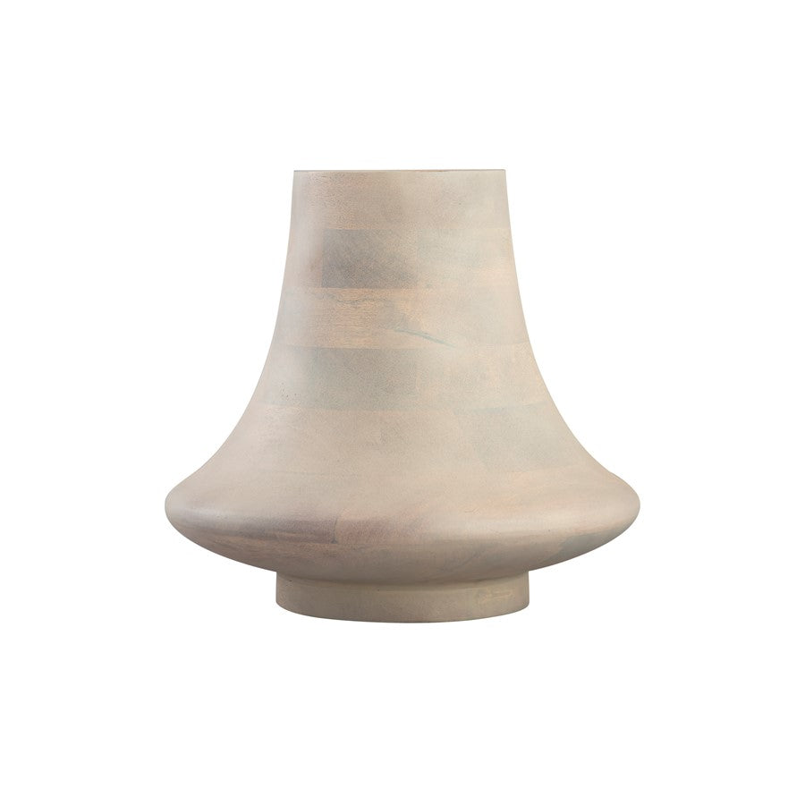 Atlas Lighting Belle Vessel | Bleached Mango Wood | Living Room & Entryway Decor | 13 x 13 x 12 in | Model AC11089-01
