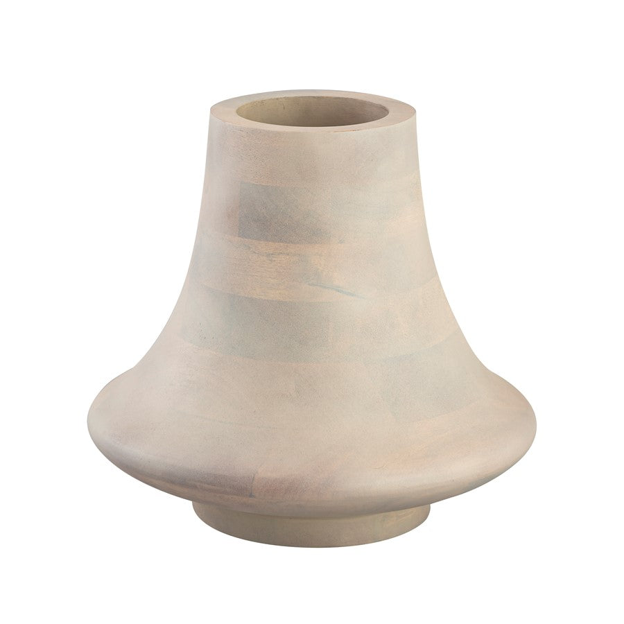 Atlas Lighting Belle Vessel | Bleached Mango Wood | Living Room & Entryway Decor | 13 x 13 x 12 in | Model AC11089-01