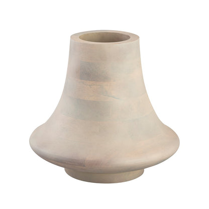 Atlas Lighting Belle Vessel | Bleached Mango Wood | Living Room & Entryway Decor | 13 x 13 x 12 in | Model AC11089-01