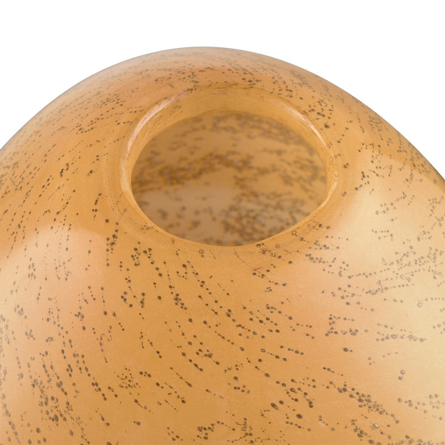Atlas Lighting Berk Short Vase | Orange Textured Glass | Modern/Contemporary | 8 x 8 x 7 in | Model AC11094-01