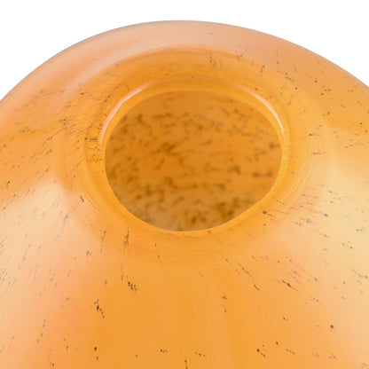 Atlas Lighting Berk Medium Vase | Orange Textured Glass | Modern/Contemporary | 7.5 x 7.5 x 8 in | Model AC11094-02
