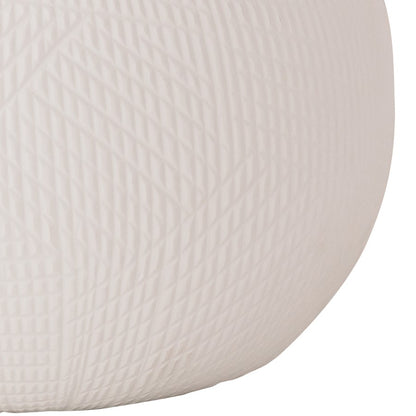 Atlas Lighting Besse Large Vase | Matte White Textured Glass | Transitional | 16 x 16 x 11 in | Model AC11097-01