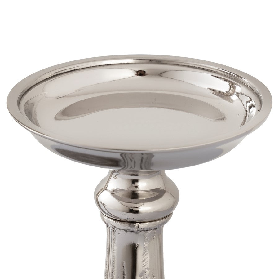 Atlas Lighting Bion Candleholder Set of 3 | Polished Nickel Metal | Dining Room & Mantel Decor | 4.5 x 4.25 x 15 in | Model AC11102-01S