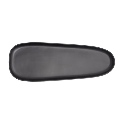 Atlas Lighting Blain Tray Set of 2 | Matte Black Metal Nesting Serving Trays | Coffee Table & Kitchen Organizer | Model AC11104-01S