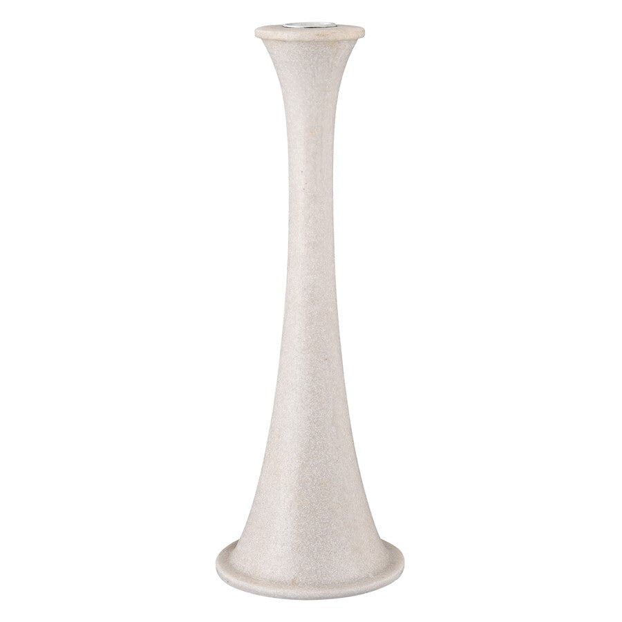 Atlas Lighting Bonnie Candleholder Set of 2 | Alabaster Composite | Dining Room & Mantel Decor | 4.25 x 4.25 x 12.5 in | Model AC11111-01S