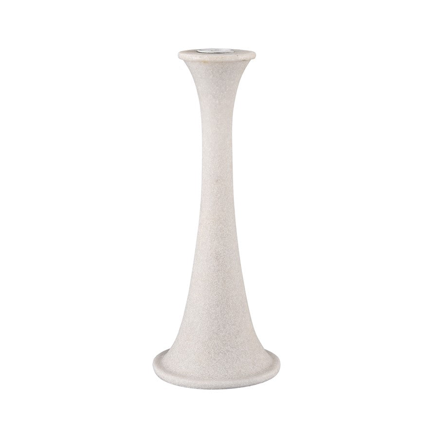 Atlas Lighting Bonnie Candleholder Set of 2 | Alabaster Composite | Dining Room & Mantel Decor | 4.25 x 4.25 x 12.5 in | Model AC11111-01S