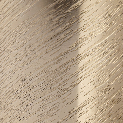Atlas Lighting Caliza 10in Champagne Gold Metal Vase | Transitional Etched Bottle Shape | Console & Coffee Table Decor | Model AC11146-03